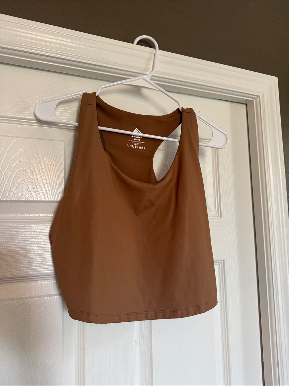 Reebok Brown Racerback Crop Tank